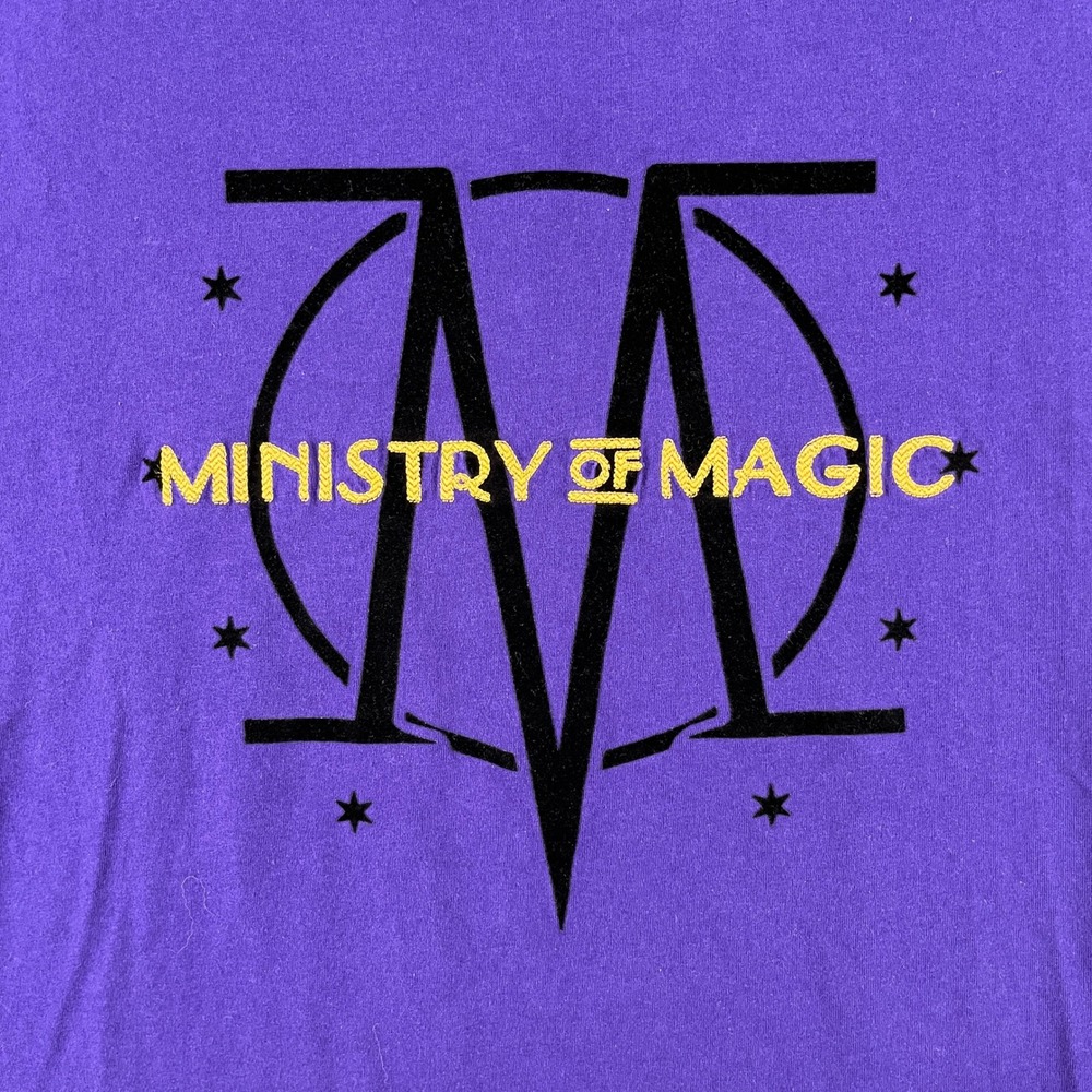 Harry Potter Universal Studios T-Shirt Men M Purple Ministry Of Magic Theme Park View 3